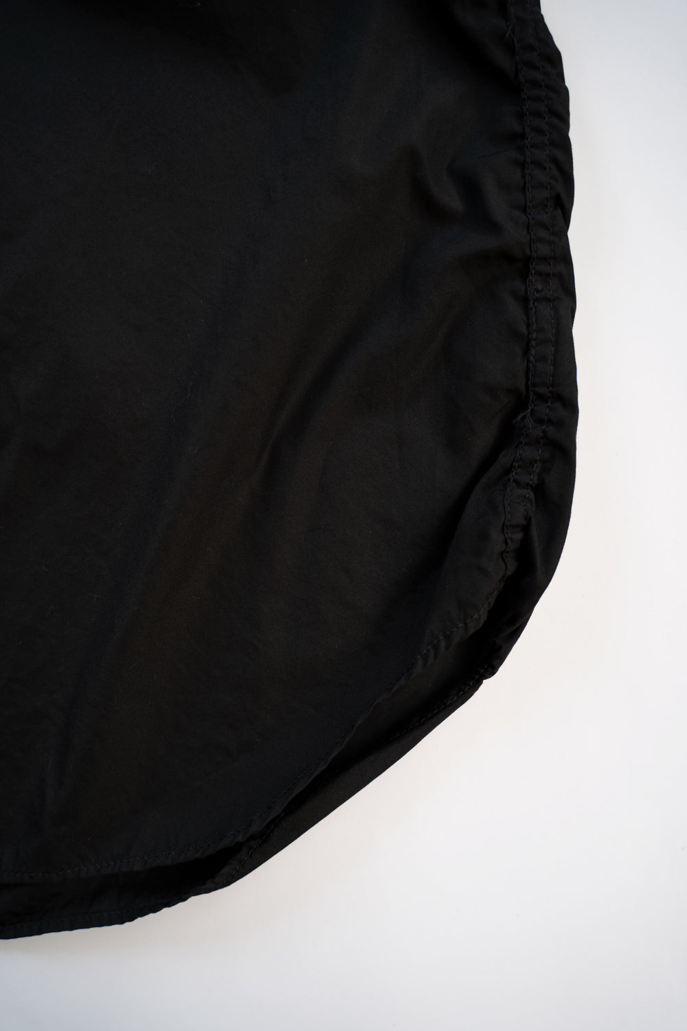 SH06B ボックススタンド２本針シャツ（BLACK）