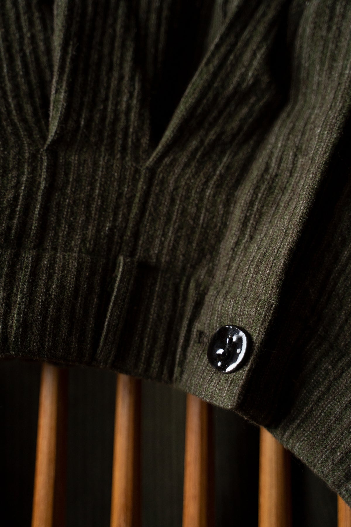 Cocoon Pants - Yak Linen Cotton Cord -（MOSS）