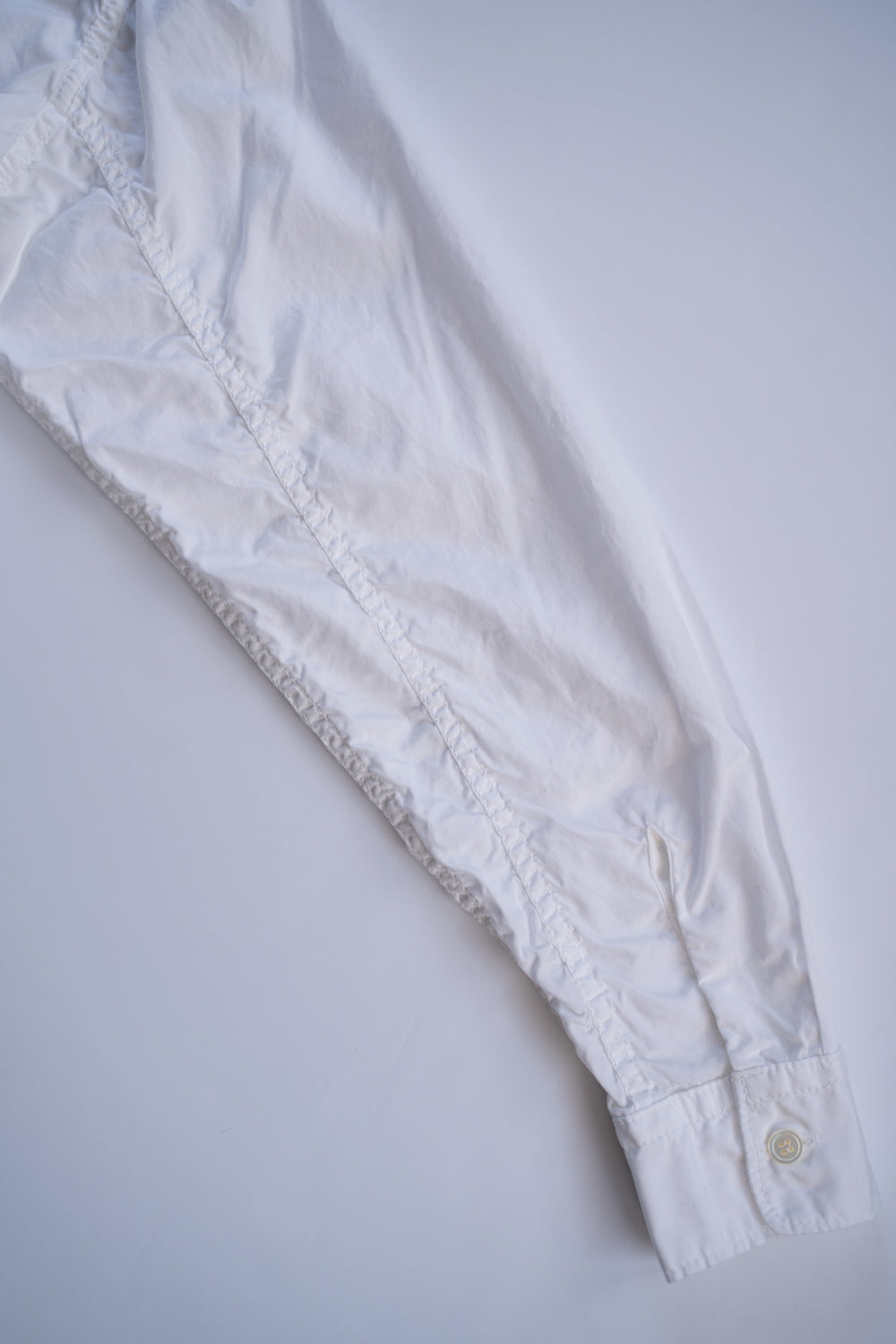 Sans limite/サンリミット】SH06B ボックススタンド2本針シャツ（WHITE）