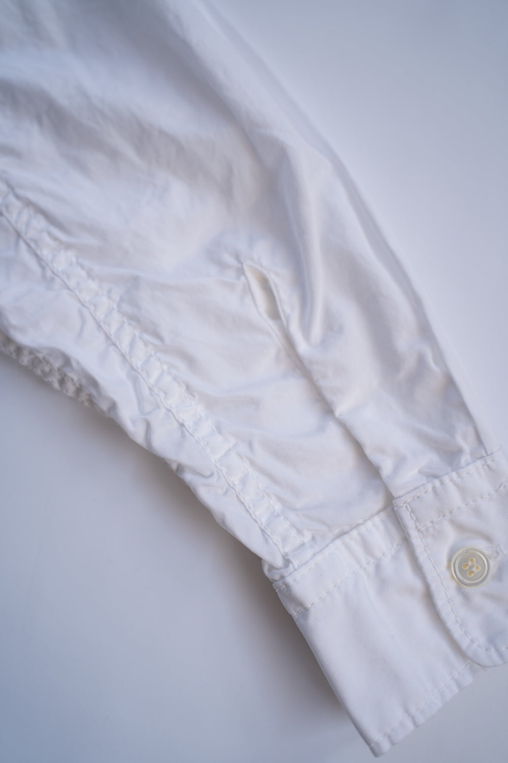 Sans limite/サンリミット】SH06B ボックススタンド2本針シャツ（WHITE）