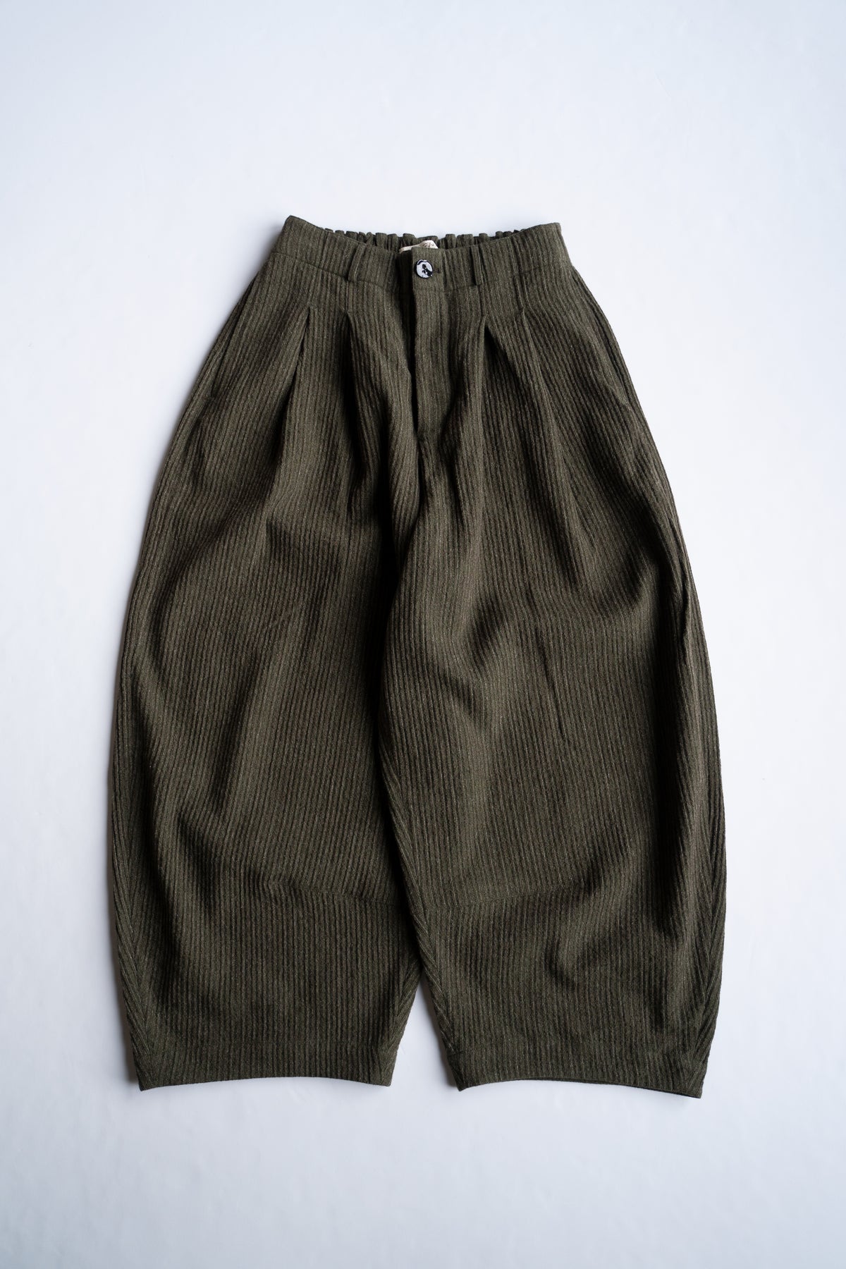Cocoon Pants - Yak Linen Cotton Cord -（MOSS）