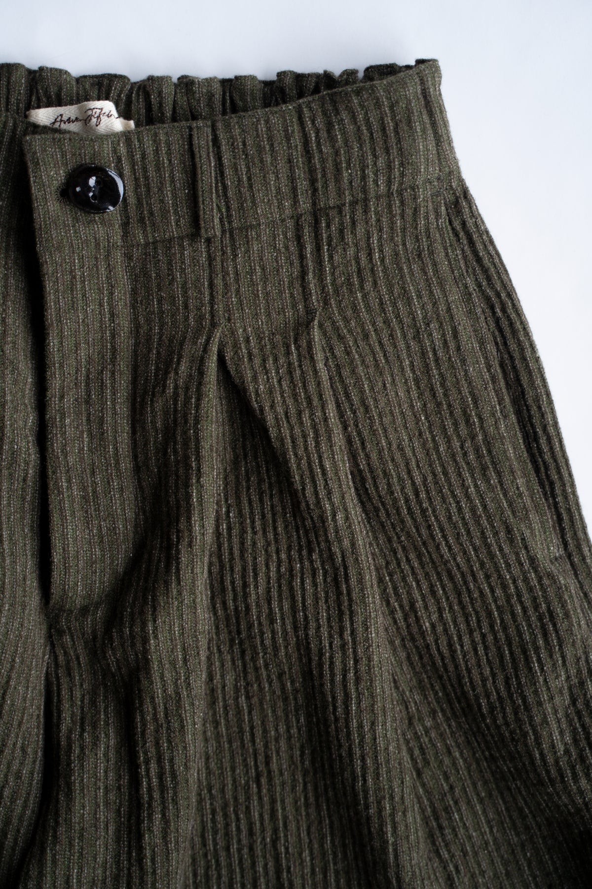 Cocoon Pants - Yak Linen Cotton Cord -（MOSS）