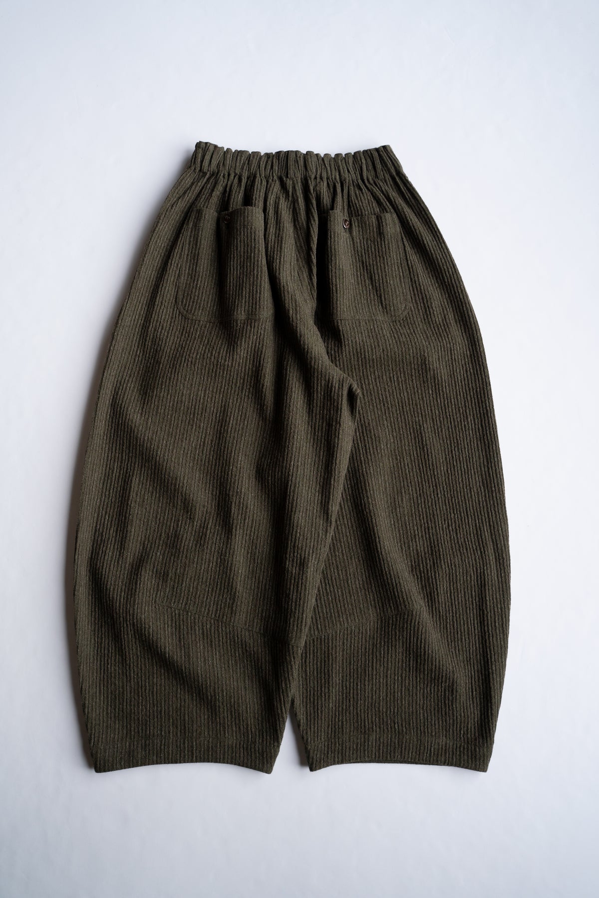 Cocoon Pants - Yak Linen Cotton Cord -（MOSS）