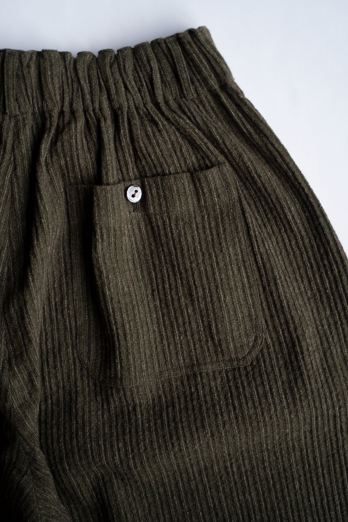 Cocoon Pants - Yak Linen Cotton Cord -（MOSS）