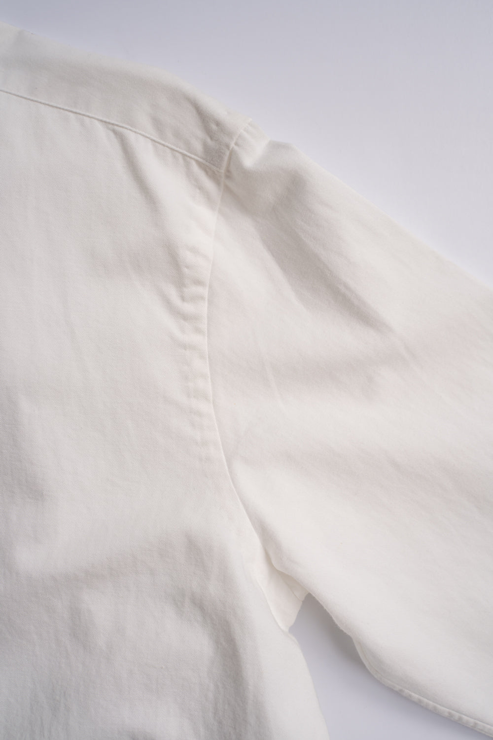 【ラスト1点】Vintage Dressed Twill Windsor Wide Collar Shirt（OYSTER WHITE）