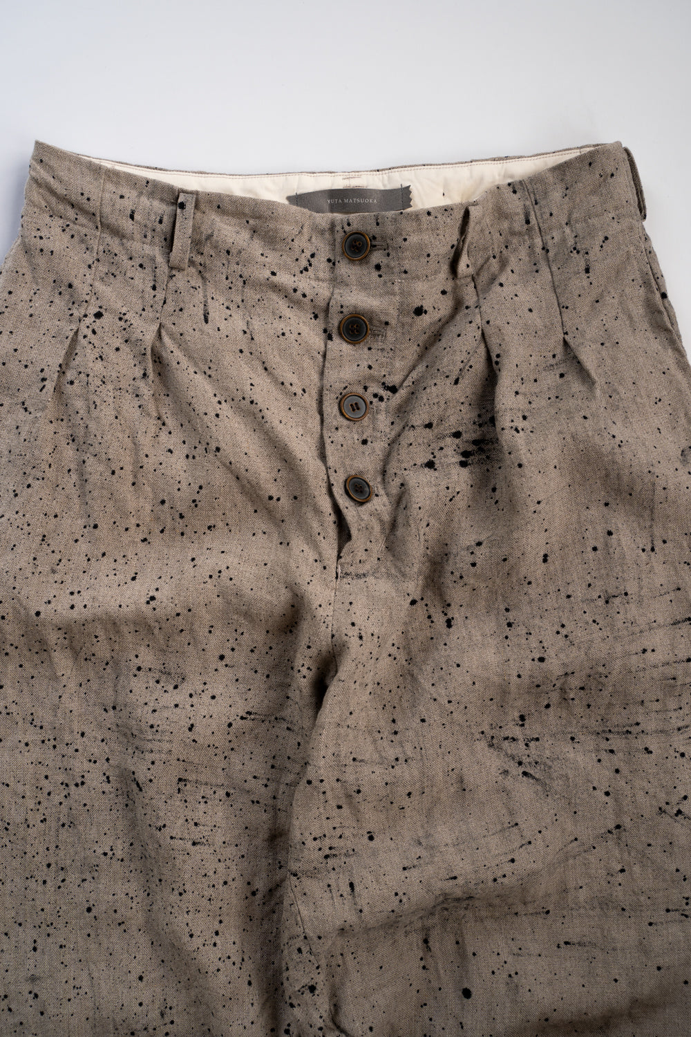 【ラスト1点】Airbrushed Dyed Fabrics Hook Pants/エアーブラッシュドダイドファブリックスホックパンツ（ECRU）