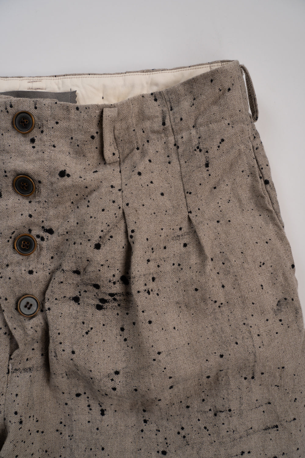【ラスト1点】Airbrushed Dyed Fabrics Hook Pants/エアーブラッシュドダイドファブリックスホックパンツ（ECRU）