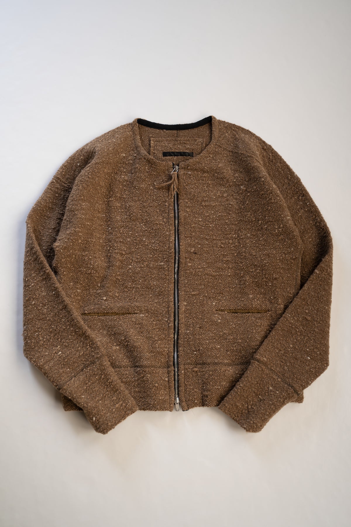 【ラスト1点】Anatomical Cut Zip Cardigan "DRIVE"（MAPLE）