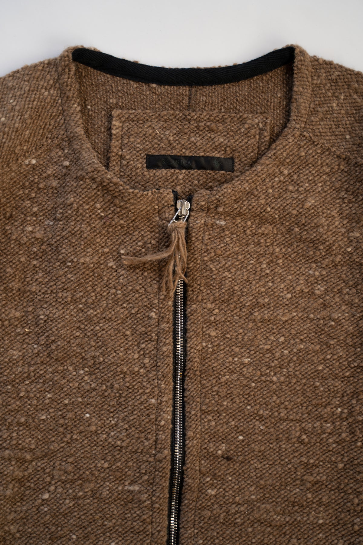 【ラスト1点】Anatomical Cut Zip Cardigan "DRIVE"（MAPLE）