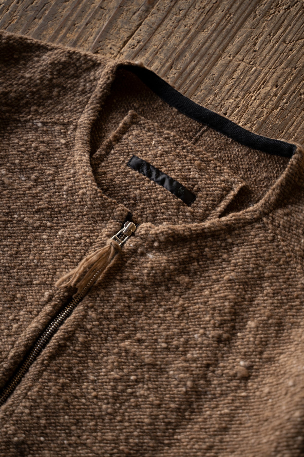 【ラスト1点】Anatomical Cut Zip Cardigan "DRIVE"（MAPLE）