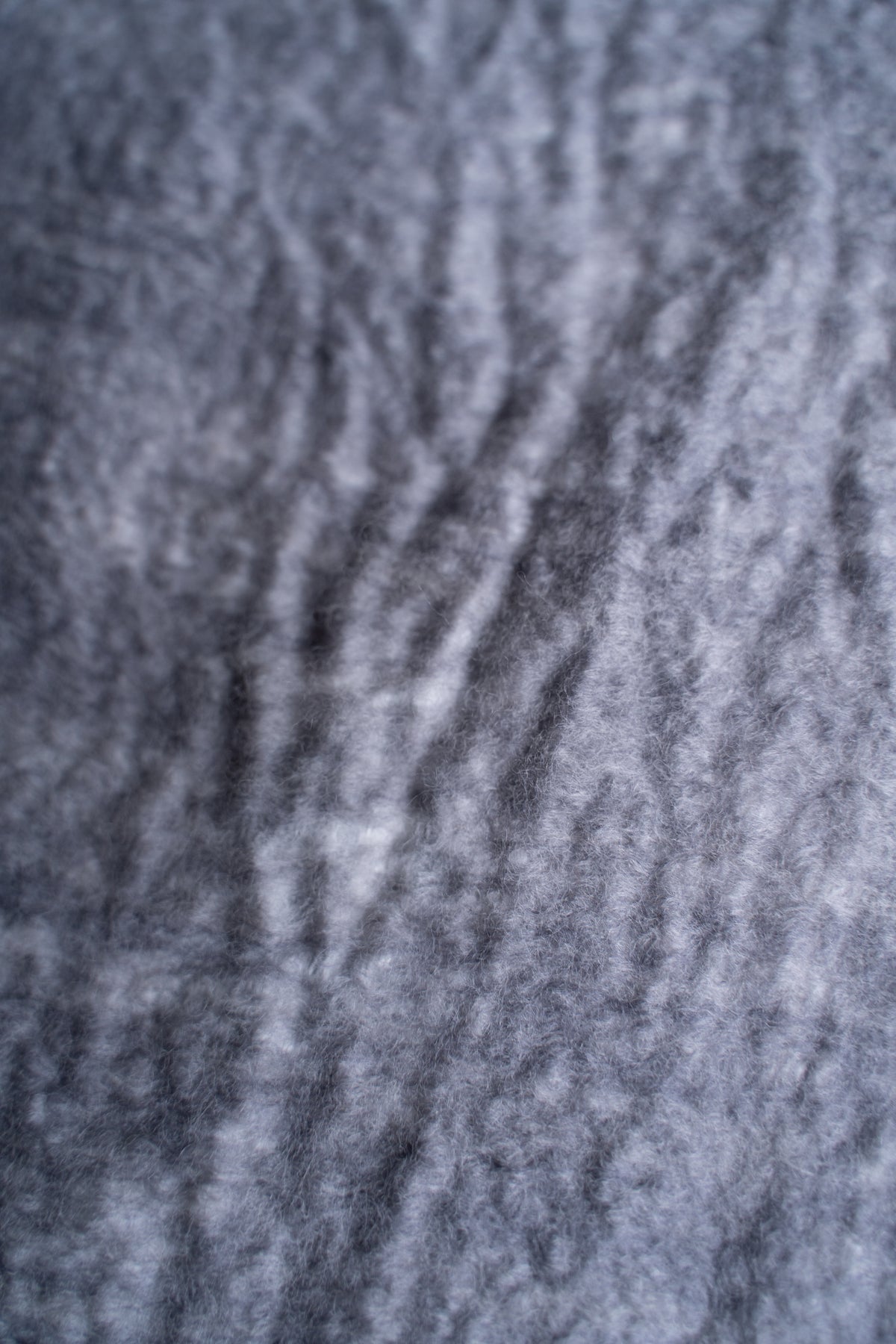 【ラスト1点】Wool Silk Stole "Painting 300" （GREY MELANGE/WHITE）