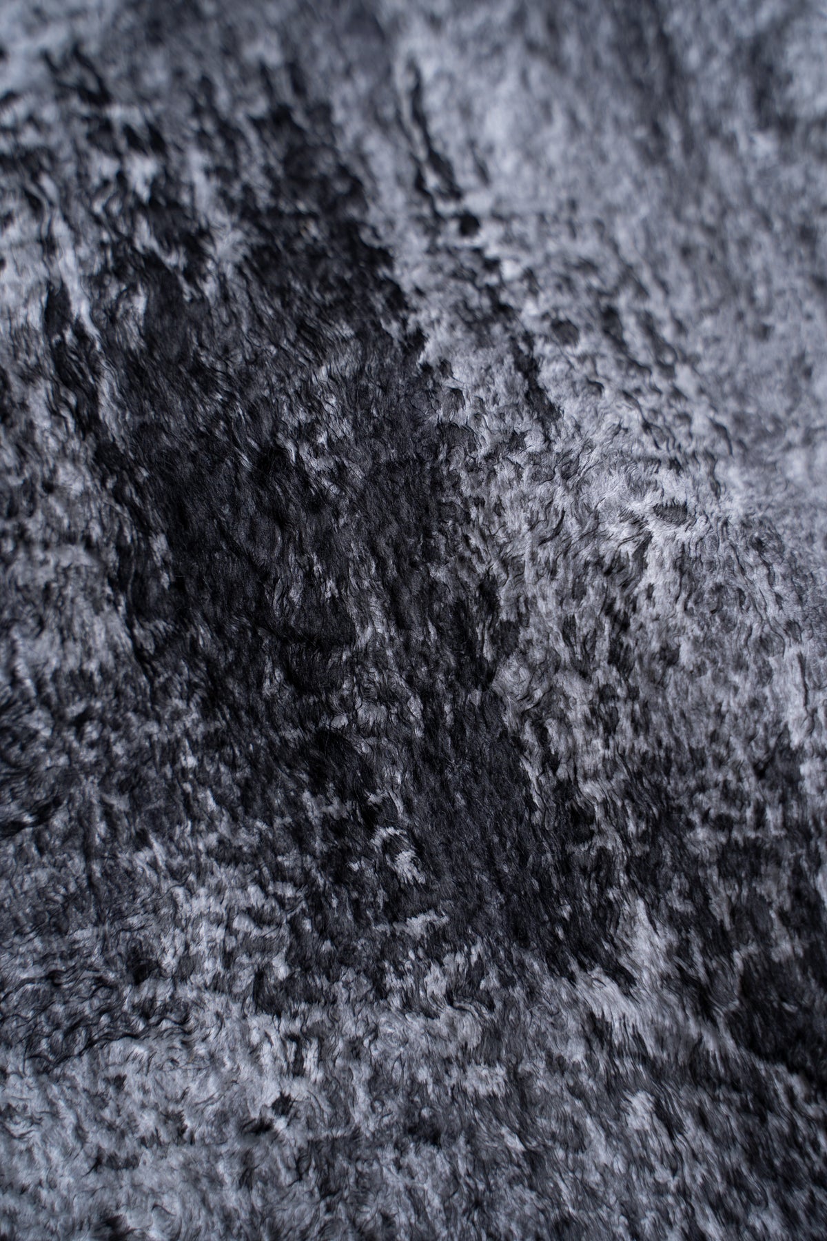 【ラスト1点】Wool Silk Stole "Painting 300" （GREY MELANGE/WHITE）
