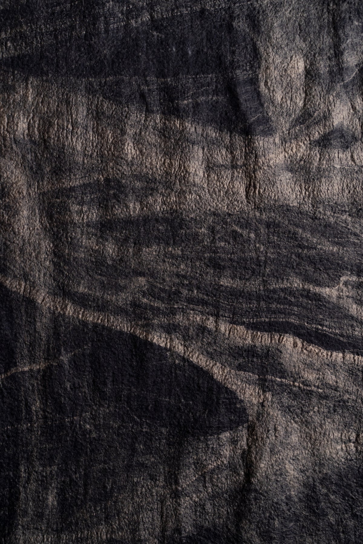 【ラスト1点】Wool Silk Stole "LIGHT 200" （BLACKBOARD/EARTH）