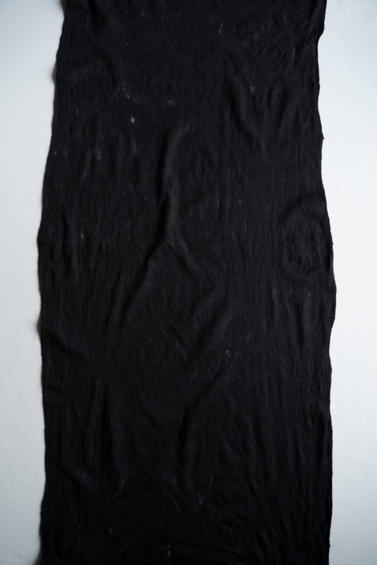 【ラスト1点】Wool Silk Stole "LIGHT 100" （BLACK/BLACK）