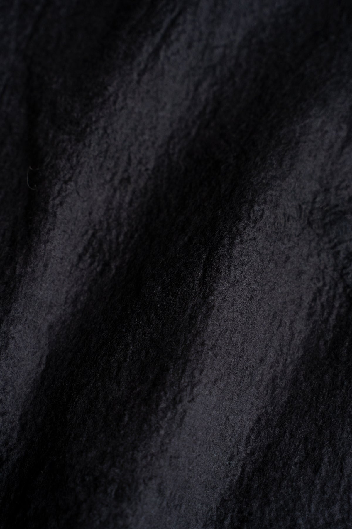 【ラスト1点】Wool Silk Stole "LIGHT 100" （BLACK/BLACK）