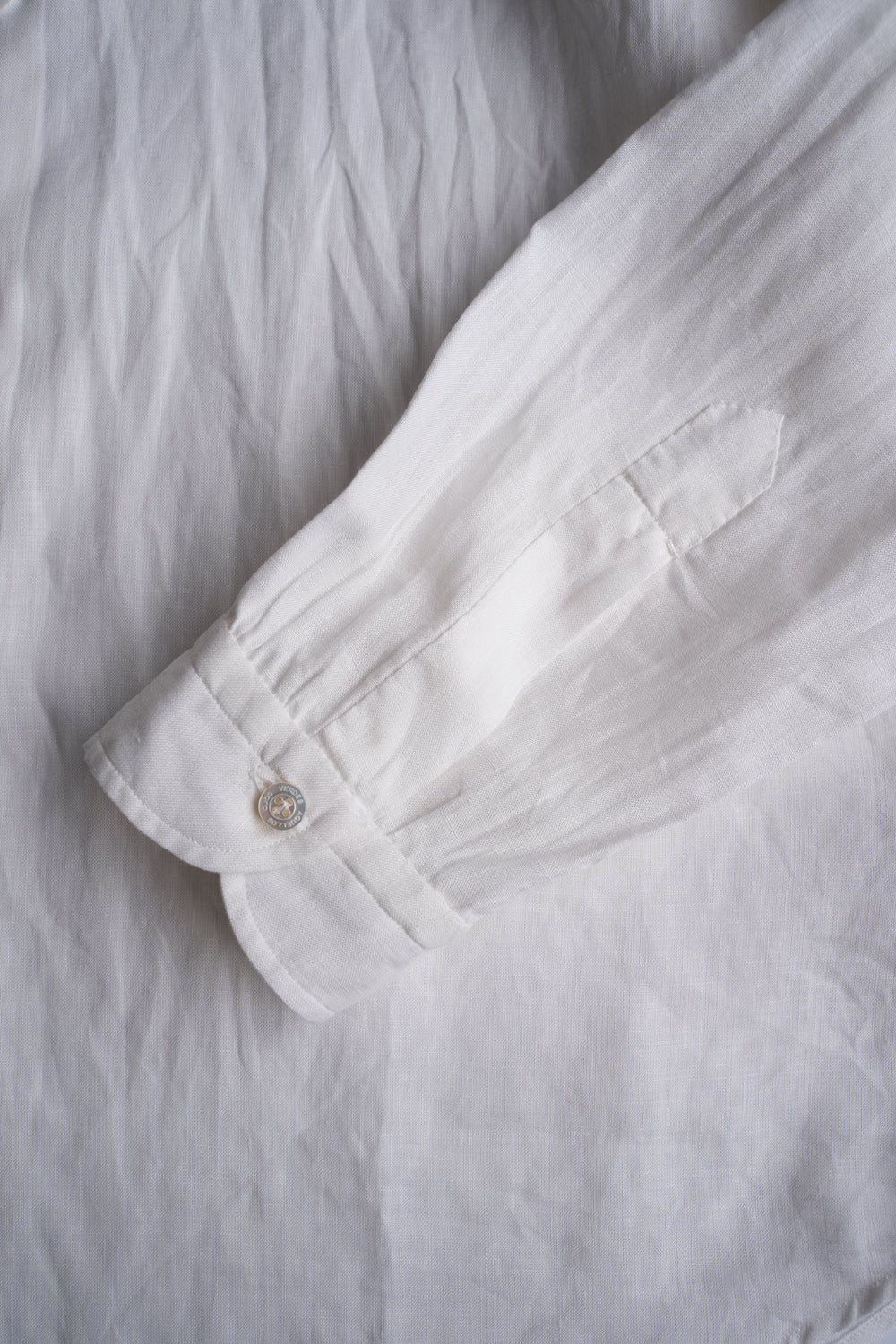 Authentic Linen Poplin Windsor Wide Collar Shirt（PEARL WHITE）