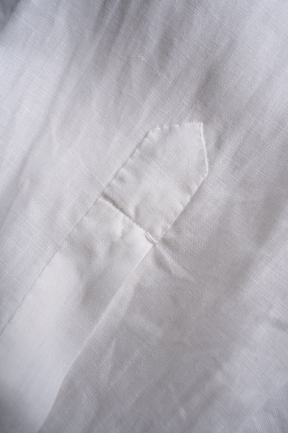 Authentic Linen Poplin Windsor Wide Collar Shirt（PEARL WHITE）