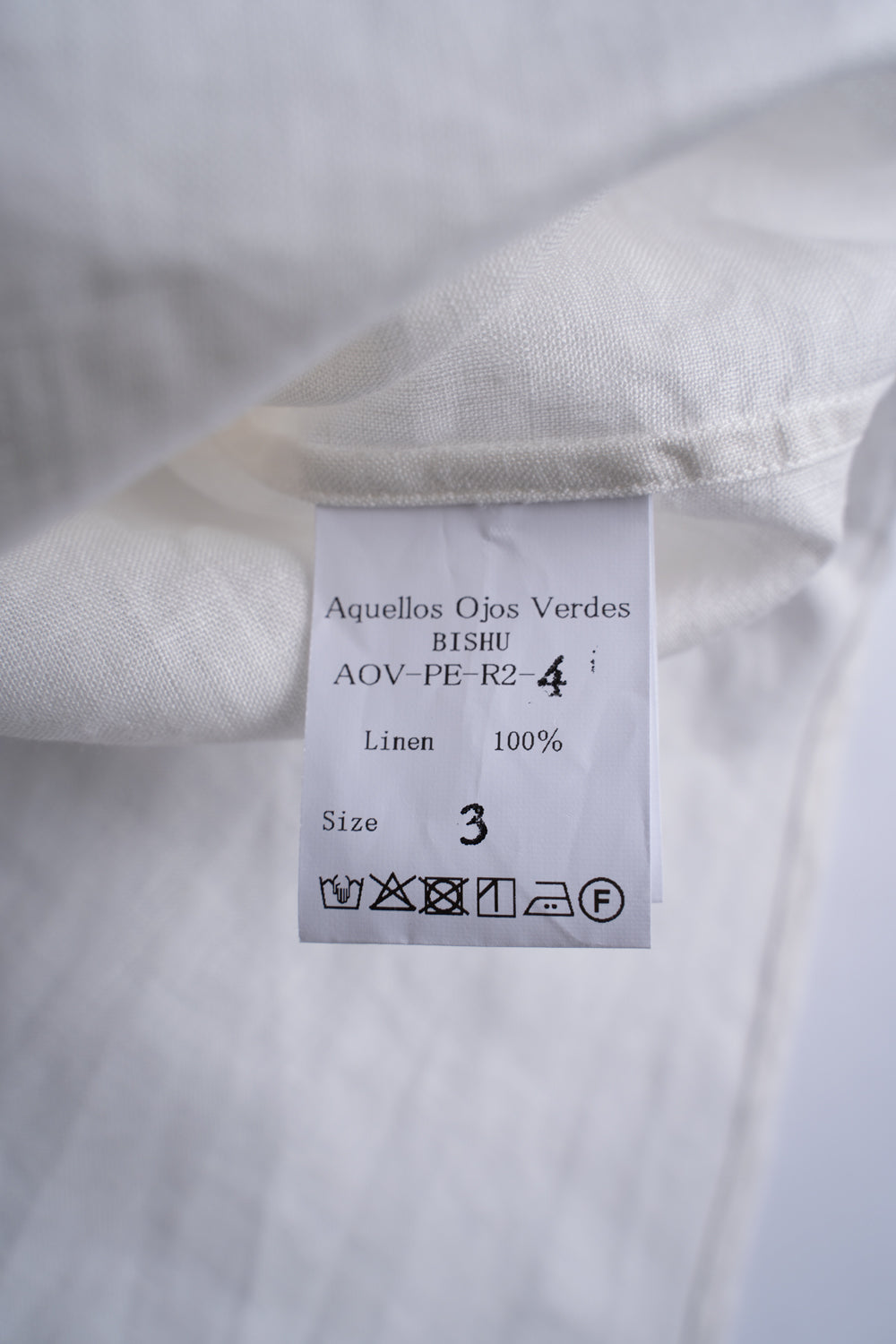 Authentic Linen Poplin Windsor Wide Collar Shirt（PEARL WHITE）