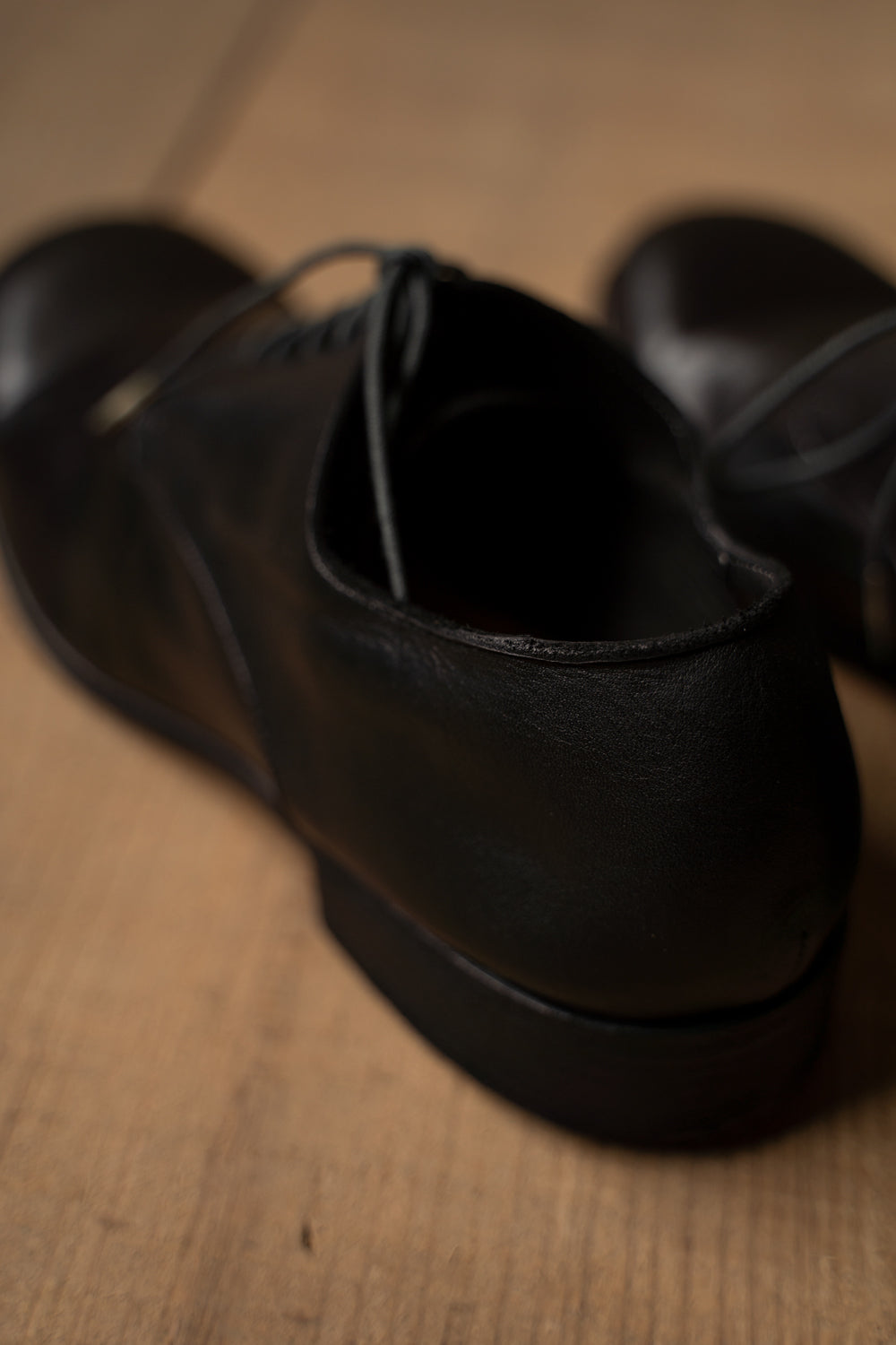 【ラスト1点】Stone Derby-Garment Dye Zeolite Cowhide（BLACK）