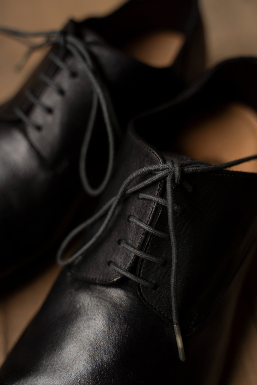 【ラスト1点】Stone Derby-Garment Dye Zeolite Cowhide（BLACK）
