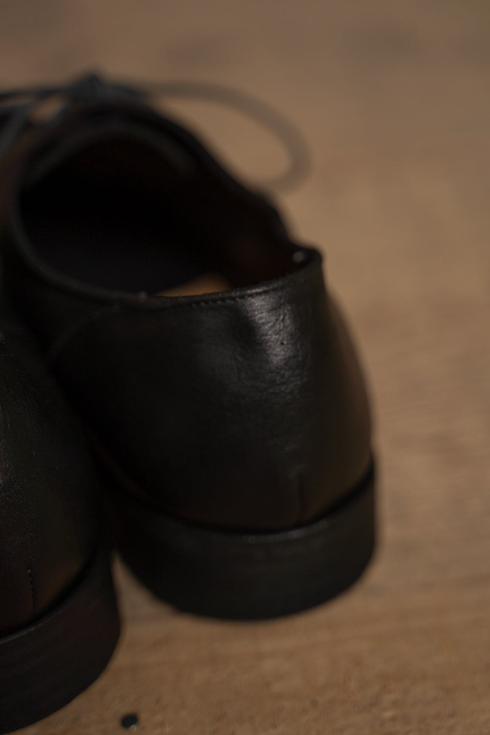 【ラスト1点】Stone Derby-Garment Dye Zeolite Cowhide（BLACK）