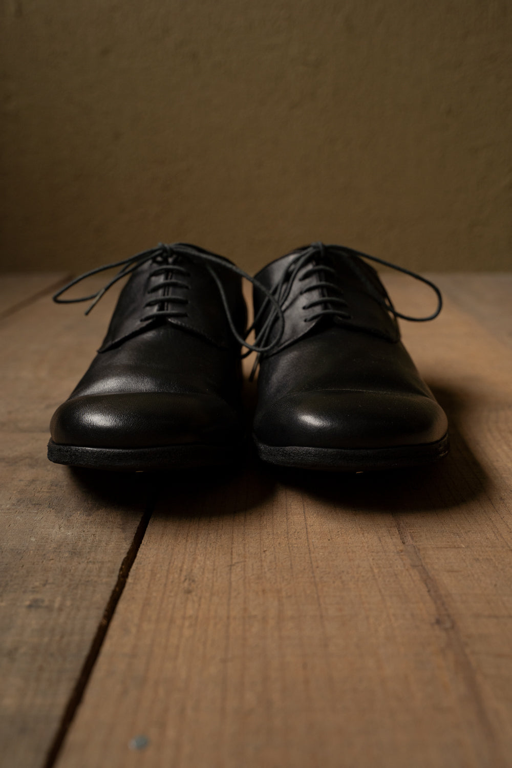 【ラスト1点】Stone Derby-Garment Dye Zeolite Cowhide（BLACK）