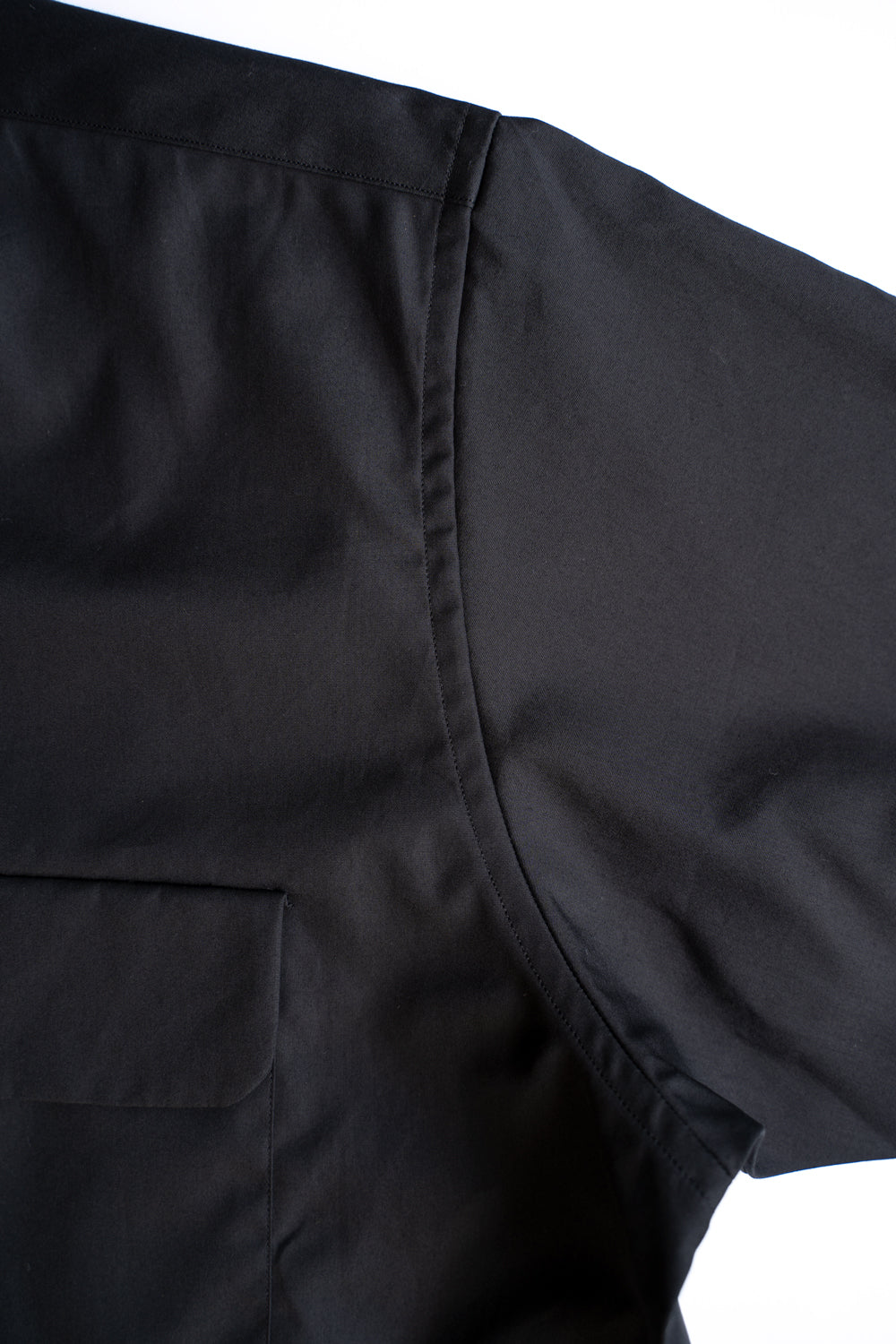 Sans limite/サンリミット】SH03BH ボックス大開襟半袖シャツ（BLACK）