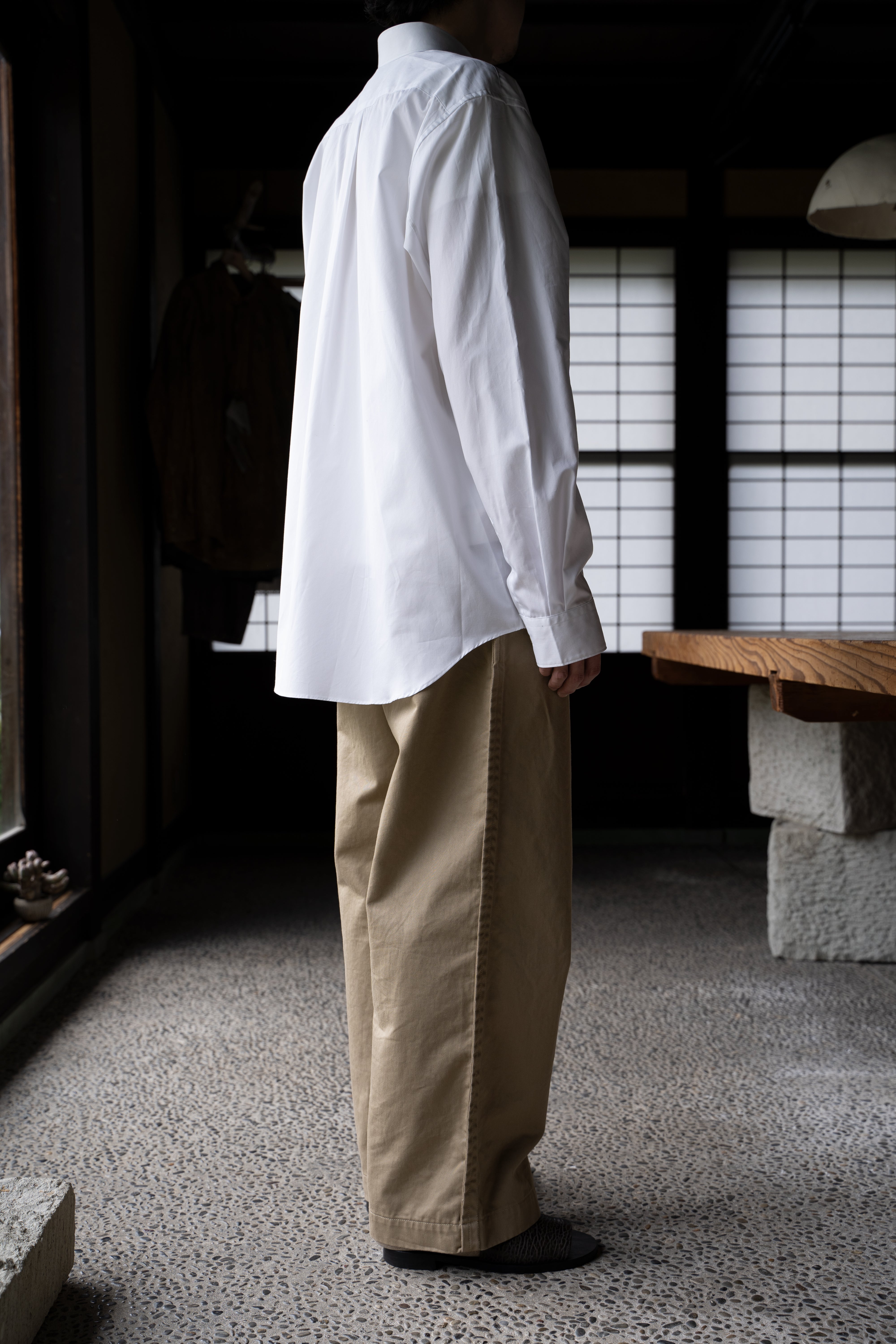 【ラスト1点】SH01B ブロードボックスレギュラーカラーシャツ（WHITE）