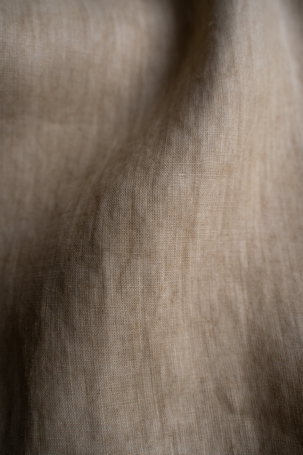 【ラスト1点】Authentic Linen Poplin Classic Open Collar Short Sleeve Shirt（BANBOO YELLOW BENGARA DYE）