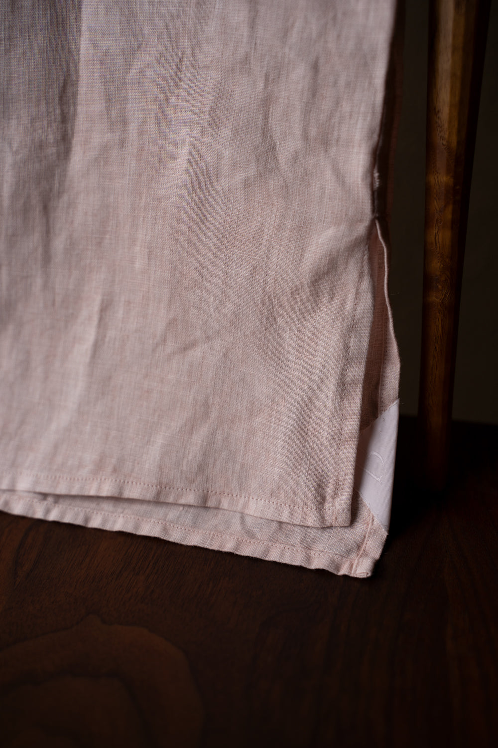 【ラスト1点】Authentic Linen Poplin Classic Open Collar Short Sleeve Shirt（CHELL PINK BENGARA DYE）