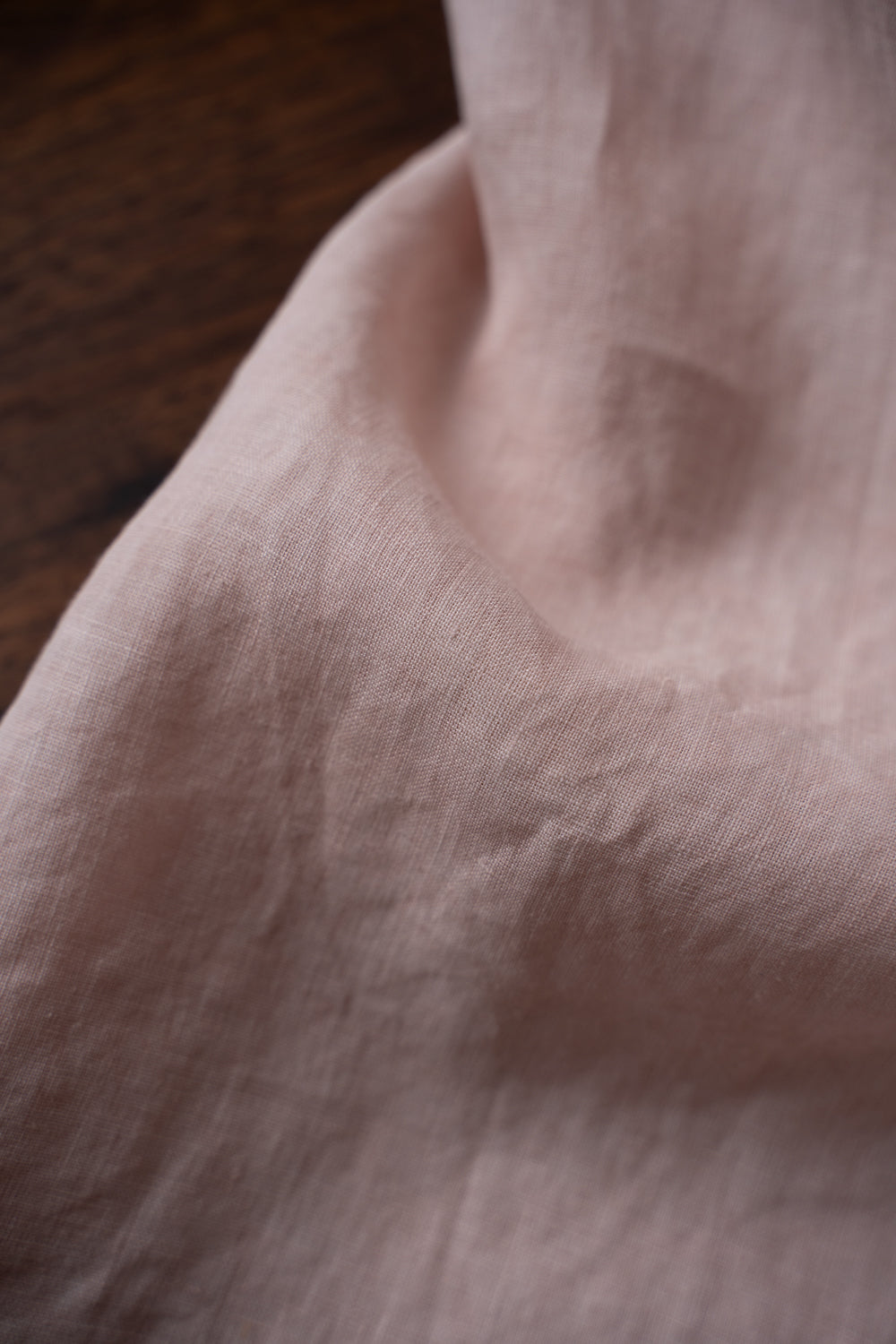 【ラスト1点】Authentic Linen Poplin Classic Open Collar Short Sleeve Shirt（CHELL PINK BENGARA DYE）