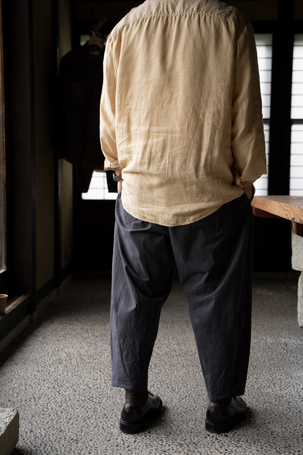 【ラスト1点】High Density Cotton Darts Pants/ハイデンシティーコットンダーツパンツ（DARK GRAY）