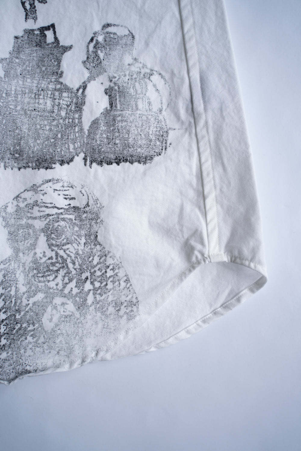 【ラスト1点】Relaxed Fit Shirt/リラックスドフィットシャツ（OFF WHITE-Print）