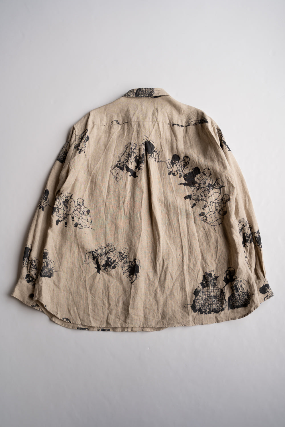 【ラスト1点】Relaxed Fit Shirt/リラックスドフィットシャツ（ECRU-Print）