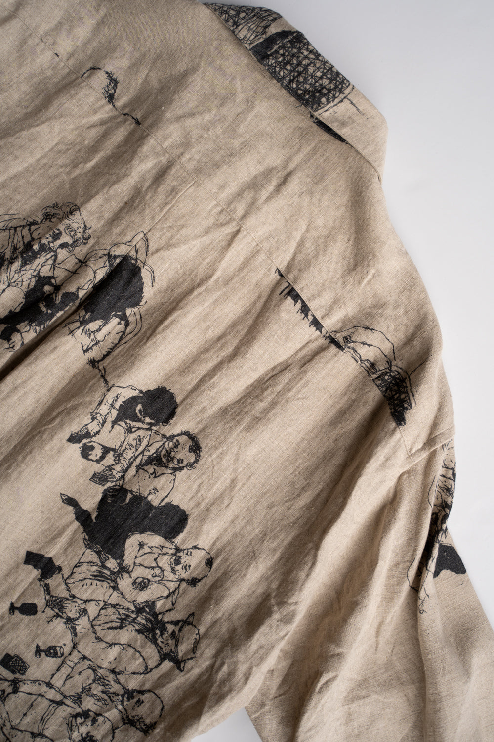 【ラスト1点】Relaxed Fit Shirt/リラックスドフィットシャツ（ECRU-Print）