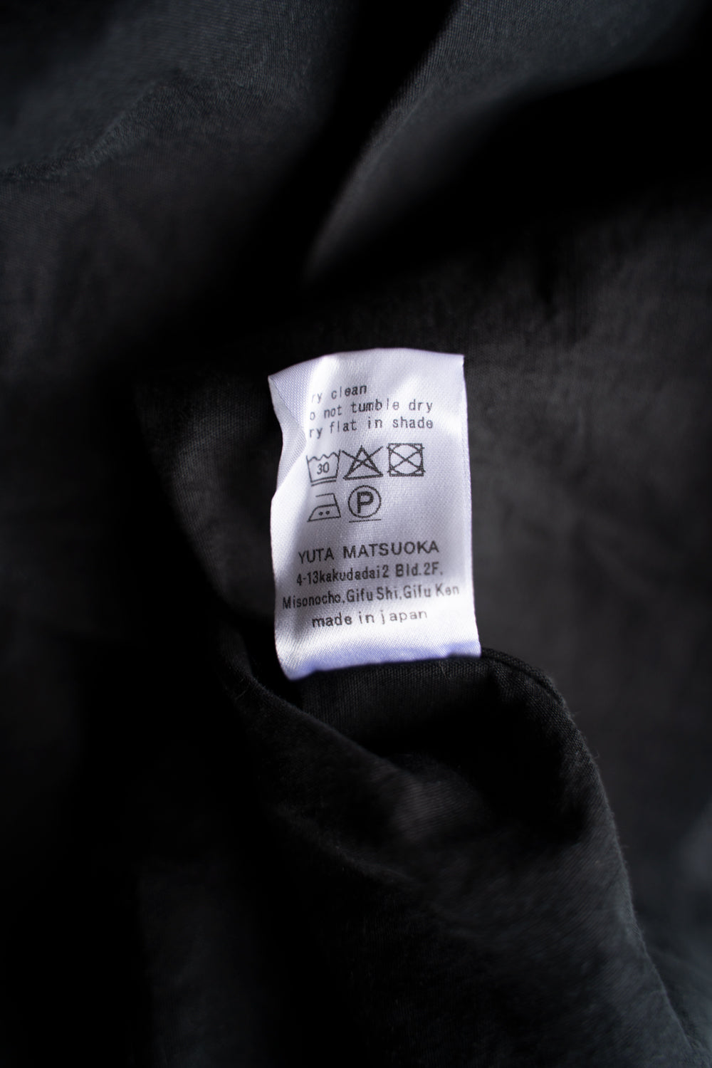 【ラスト1点】Classic Shirt/クラシックシャツ（SMOKY BLACK）