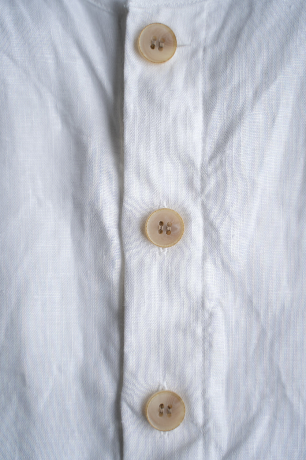 Airflow Canvas Collarless Shirt/エアフロウキャンバスカラーレスシャツ（OFF WHITE）