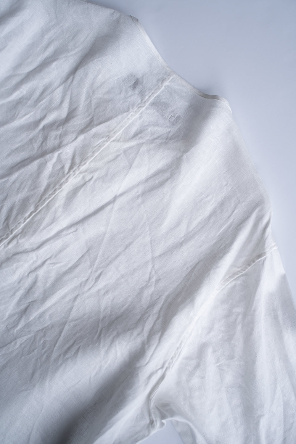 Airflow Canvas Collarless Shirt/エアフロウキャンバスカラーレスシャツ（OFF WHITE）