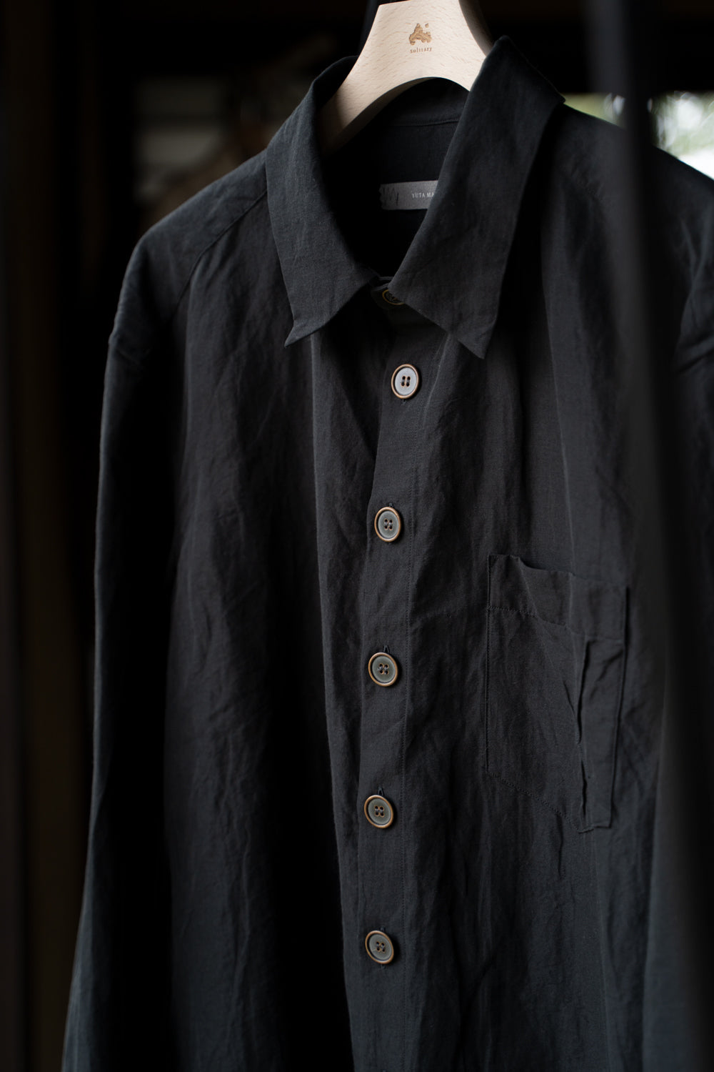 【ラスト1点】Classic Shirt/クラシックシャツ（SMOKY BLACK）