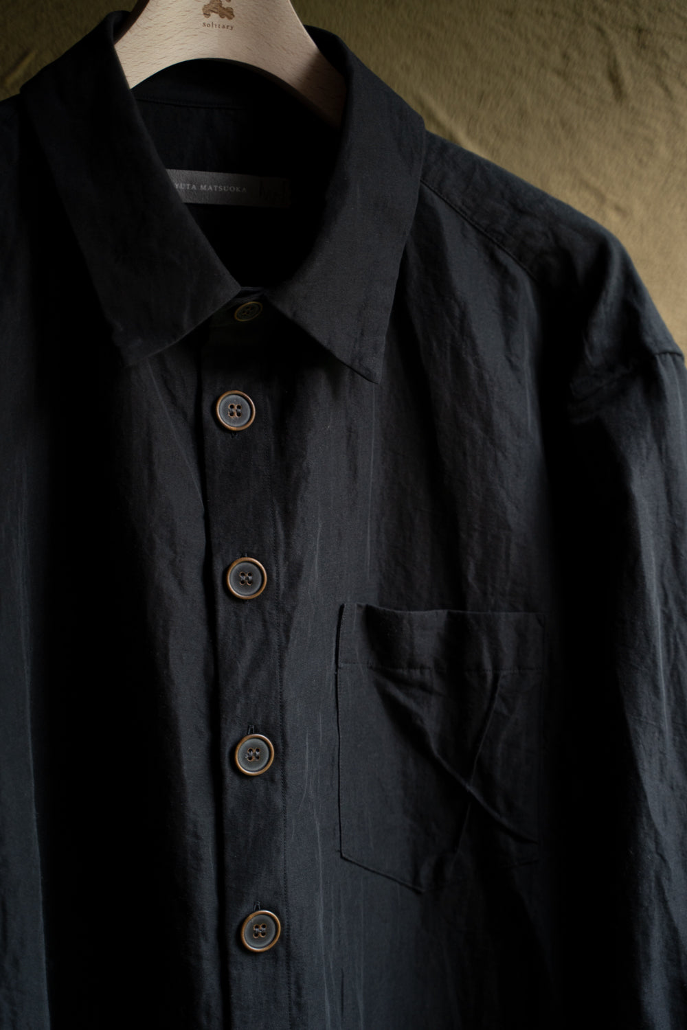 【ラスト1点】Classic Shirt/クラシックシャツ（SMOKY BLACK）