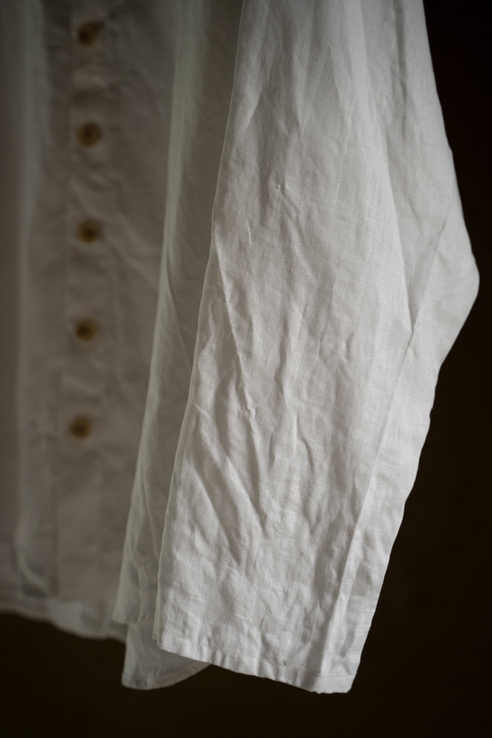 Airflow Canvas Collarless Shirt/エアフロウキャンバスカラーレスシャツ（OFF WHITE）