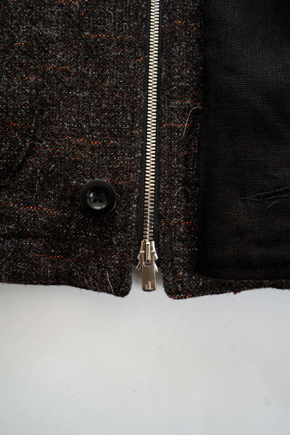 【ラスト1点】Volume Sleeve Tankers Blouson（MIX BROWN）