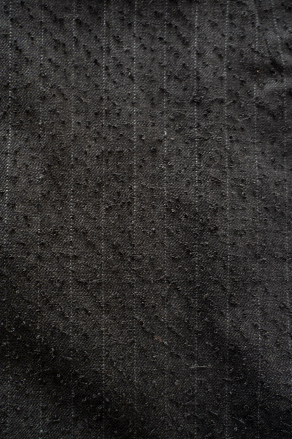 【ラスト1点】Double Breasted Semi Long Blazer（IRON BROWN STRIPES）