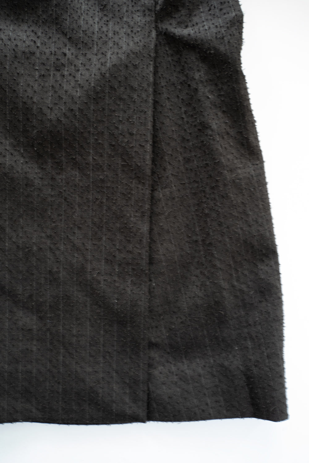 【ラスト1点】Double Breasted Semi Long Blazer（IRON BROWN STRIPES）