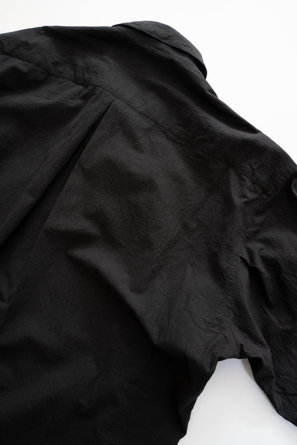 【ラスト1点】Over Sized Short Collar Shirts（BLACK）