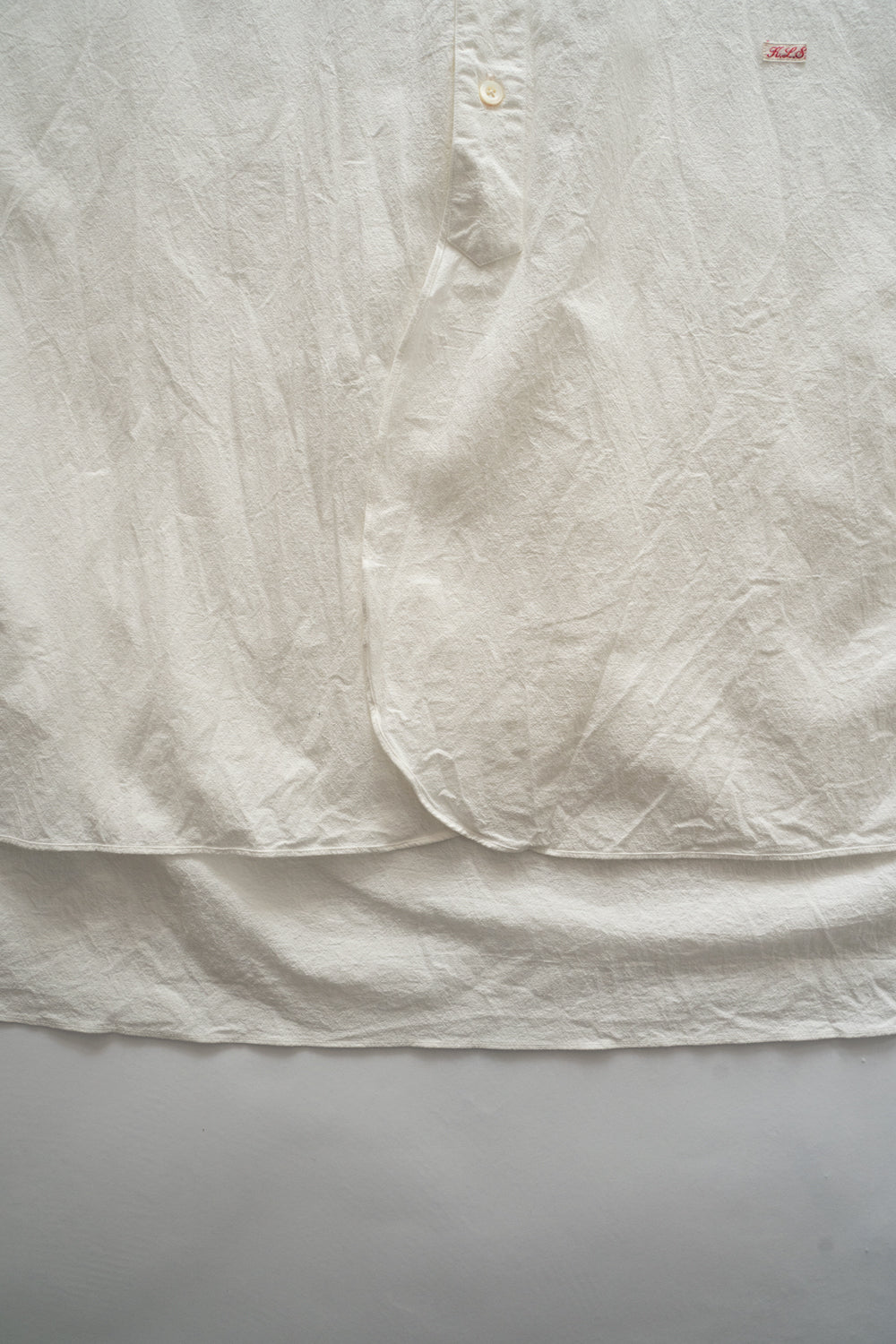 【ラスト1点】Over Sized Short Collar Shirts（WHITE）