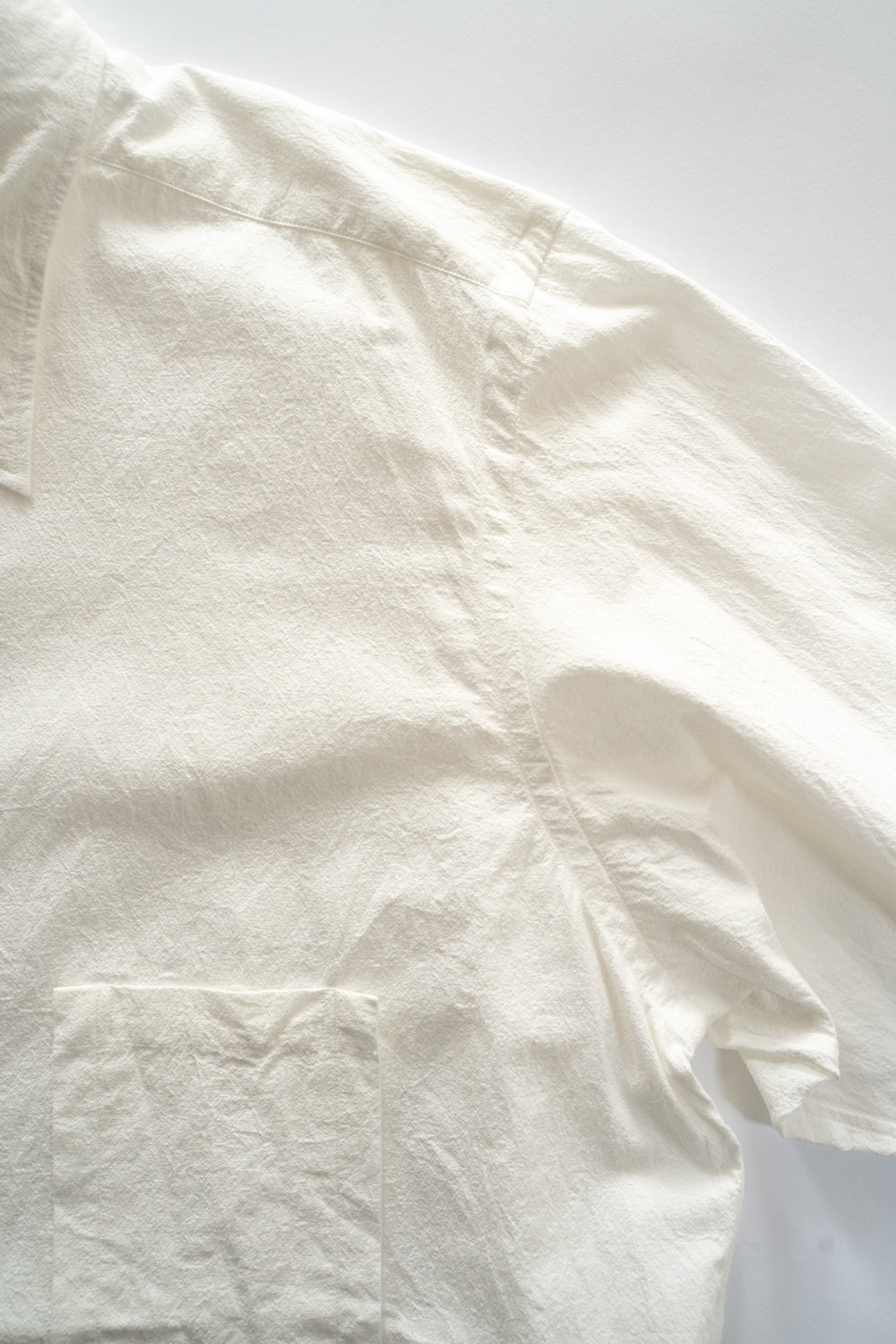 Plain Looks Unbalance Shirts（WHITE）