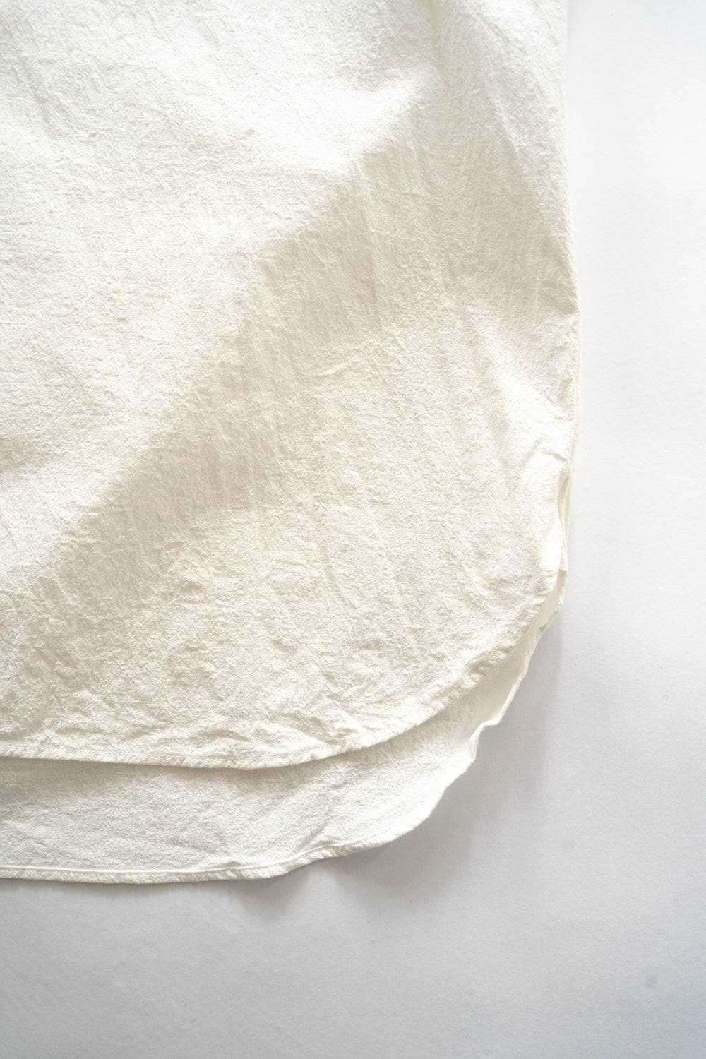 Plain Looks Unbalance Shirts（WHITE）