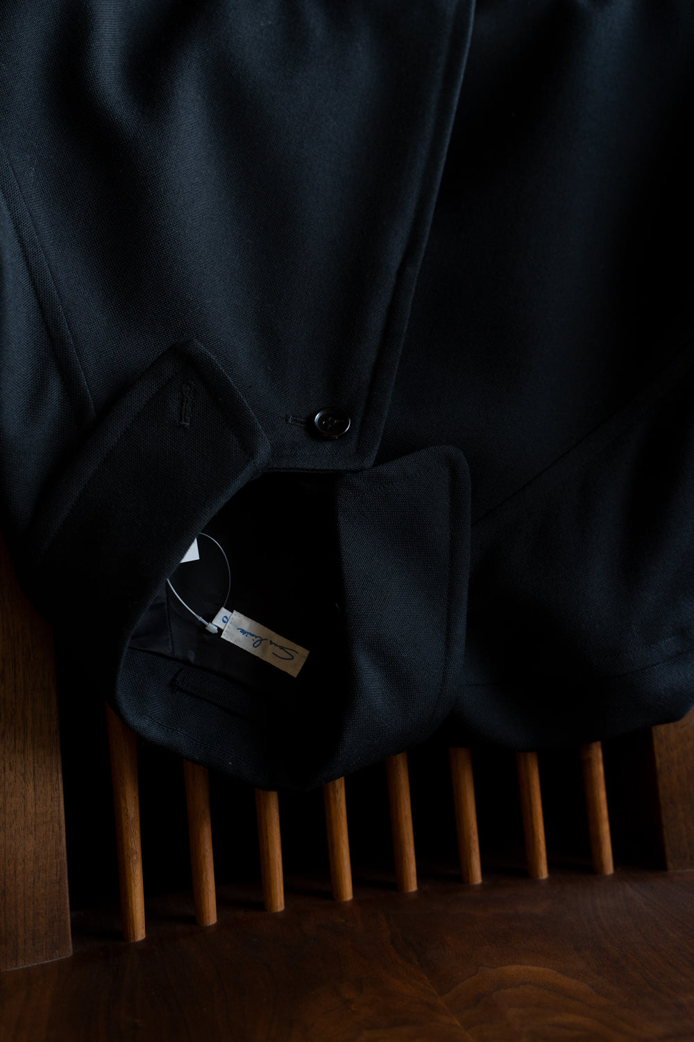 【ラスト1点】C-002 ウールオックスバルマカーンコート（BLACK）