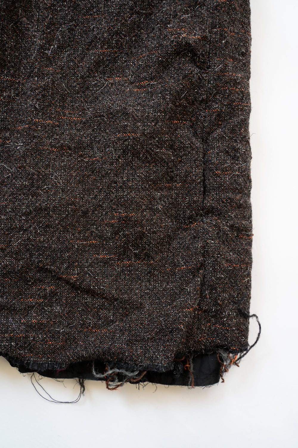 【ラスト1点】Cut Off Hem Belted Gown Coat（MIX BROWN）